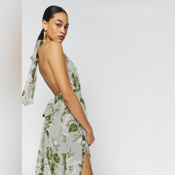 Reformation Andre Dress in Tea Garden - Picture 2 of 9